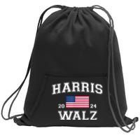 President Harris Walz 2024 Kamala Harris Tim Walz Vote Sweatshirt Cinch Pack Bag