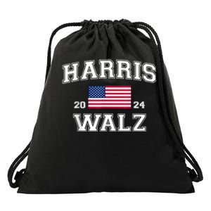 President Harris Walz 2024 Kamala Harris Tim Walz Vote Drawstring Bag