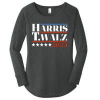 President Harris Walz 2024 Kamala Harris Tim Walz Vote Women's Perfect Tri Tunic Long Sleeve Shirt