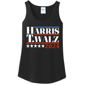 President Harris Walz 2024 Kamala Harris Tim Walz Vote Ladies Essential Tank