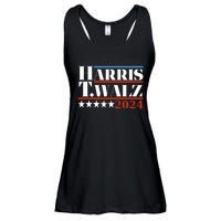 President Harris Walz 2024 Kamala Harris Tim Walz Vote Ladies Essential Flowy Tank