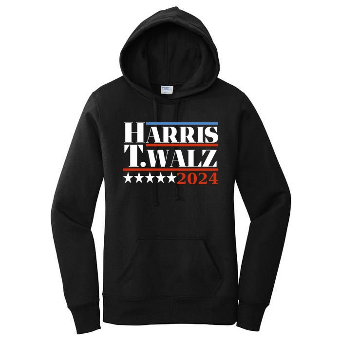 President Harris Walz 2024 Kamala Harris Tim Walz Vote Women's Pullover Hoodie