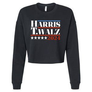 President Harris Walz 2024 Kamala Harris Tim Walz Vote Cropped Pullover Crew