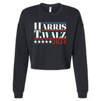 President Harris Walz 2024 Kamala Harris Tim Walz Vote Cropped Pullover Crew