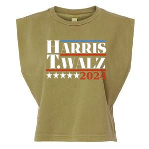 President Harris Walz 2024 Kamala Harris Tim Walz Vote Garment-Dyed Women's Muscle Tee