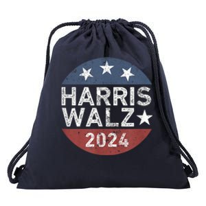 President Harris Walz 2024 Kamala Harris Tim Walz Vote Drawstring Bag