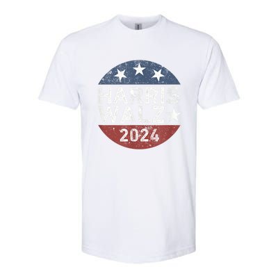 President Harris Walz 2024 Kamala Harris Tim Walz Vote Softstyle® CVC T-Shirt