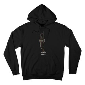 Praise Him With Strings Psalm 150 For Trumpet Player Hoodie