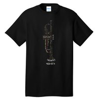 Praise Him With Strings Psalm 150 For Trumpet Player Tall T-Shirt