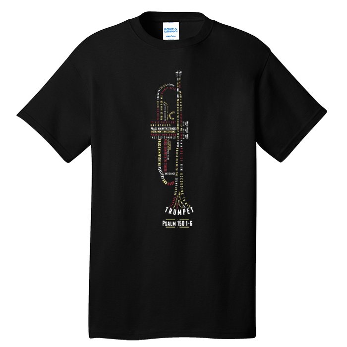 Praise Him With Strings Psalm 150 For Trumpet Player Tall T-Shirt