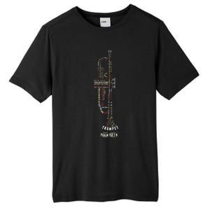 Praise Him With Strings Psalm 150 For Trumpet Player Tall Fusion ChromaSoft Performance T-Shirt