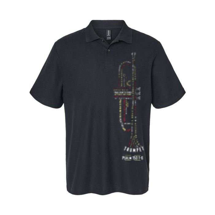 Praise Him With Strings Psalm 150 For Trumpet Player Softstyle Adult Sport Polo