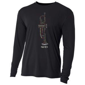 Praise Him With Strings Psalm 150 For Trumpet Player Cooling Performance Long Sleeve Crew