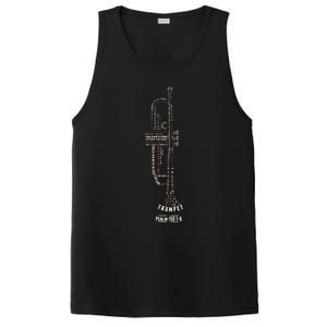 Praise Him With Strings Psalm 150 For Trumpet Player PosiCharge Competitor Tank