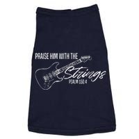 Praise Him With The Strings Christian Guitar God Worship Doggie Tank