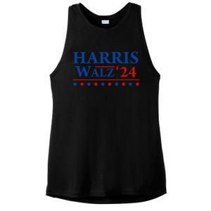 President Harris Walz 2024 Kamala Harris Tim Walz Vote Ladies PosiCharge Tri-Blend Wicking Tank