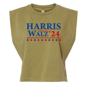 President Harris Walz 2024 Kamala Harris Tim Walz Vote Garment-Dyed Women's Muscle Tee