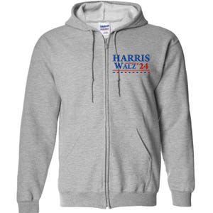 President Harris Walz 2024 Kamala Harris Tim Walz Vote Full Zip Hoodie