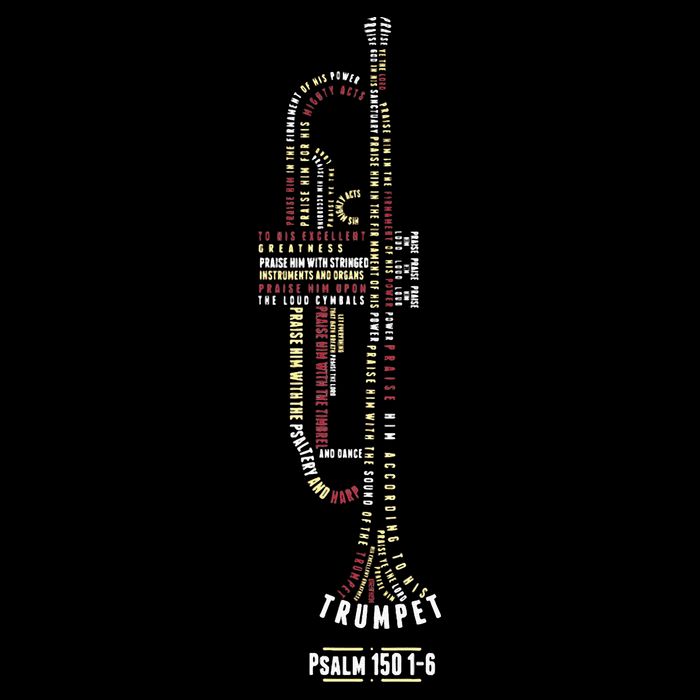 Praise Him With Strings Psalm 150 For Trumpet Player 16 in Basic Backpack