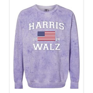 President Harris Walz 2024 Colorblast Crewneck Sweatshirt