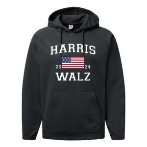 President Harris Walz 2024 Performance Fleece Hoodie