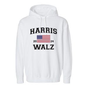 President Harris Walz 2024 Garment-Dyed Fleece Hoodie