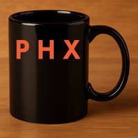 PHX Phoenix Basketball Logo 11oz C Handle Ceramic Mug