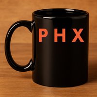 PHX Phoenix Basketball Logo 11oz C Handle Ceramic Mug