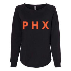 PHX Phoenix Basketball Logo Womens California Wash Sweatshirt