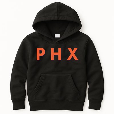 PHX Phoenix Basketball Logo Kids Hoodie