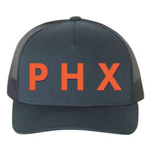 PHX Phoenix Basketball Logo Yupoong Adult 5-Panel Trucker Hat