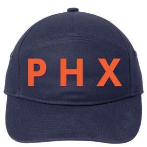 PHX Phoenix Basketball Logo 7-Panel Snapback Hat