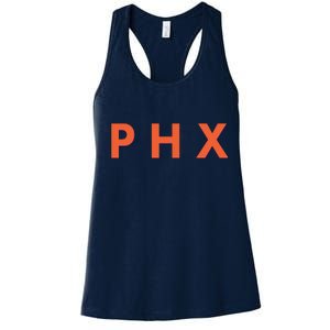 PHX Phoenix Basketball Logo Women's Racerback Tank