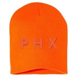 PHX Phoenix Basketball Logo Short Acrylic Beanie