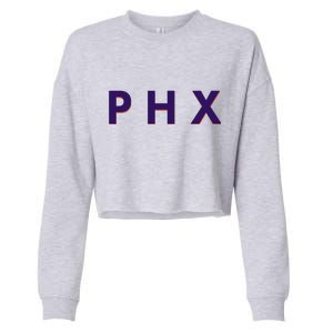 PHX Phoenix Basketball Logo Cropped Pullover Crew