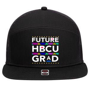 Pvamu Historically Young Gifted Black4 Black Gift 7 Panel Mesh Trucker Snapback Hat