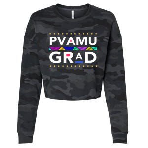 Pvamu Historically Young Gifted Black4 Black Great Gift Cropped Pullover Crew