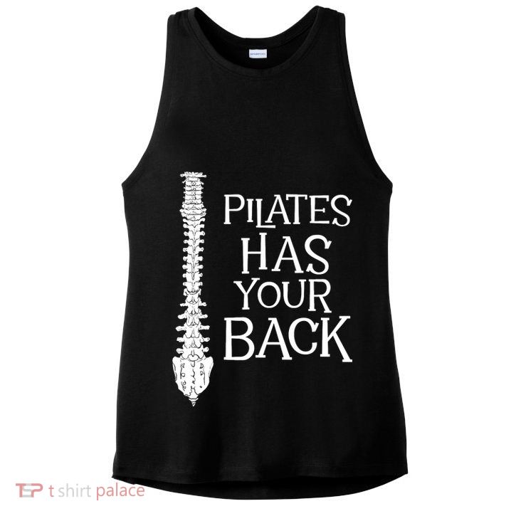 Pilates Has Your Back Health Fitness Instructor Ladies PosiCharge Tri-Blend Wicking Tank