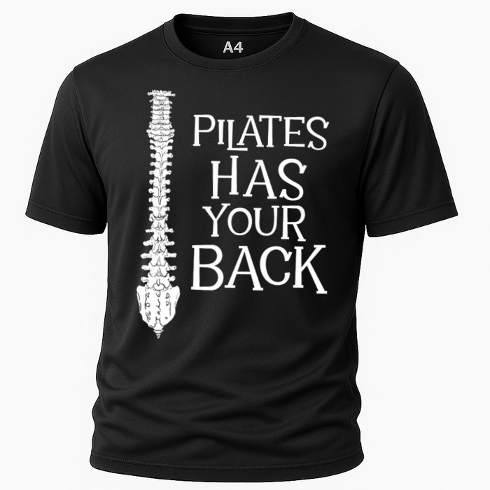 Pilates Has Your Back Health Fitness Instructor Cooling Performance Crew T-Shirt