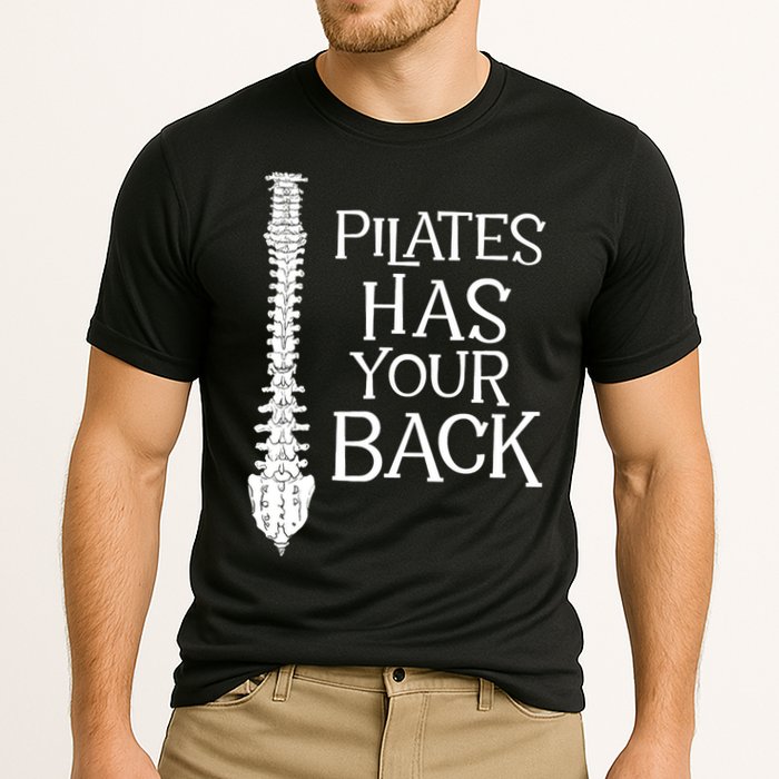 Pilates Has Your Back Health Fitness Instructor Cooling Performance Crew T-Shirt