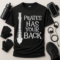 Pilates Has Your Back Health Fitness Instructor Cooling Performance Crew T-Shirt