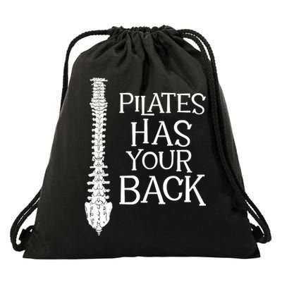 Pilates Has Your Back Health Fitness Instructor Drawstring Bag