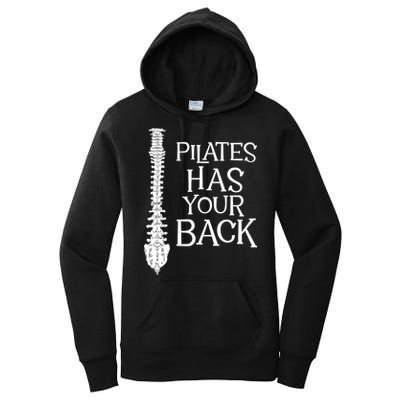 Pilates Has Your Back Health Fitness Instructor Women's Pullover Hoodie