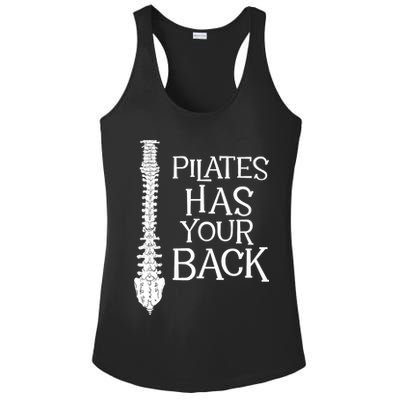 Pilates Has Your Back Health Fitness Instructor Ladies PosiCharge Competitor Racerback Tank