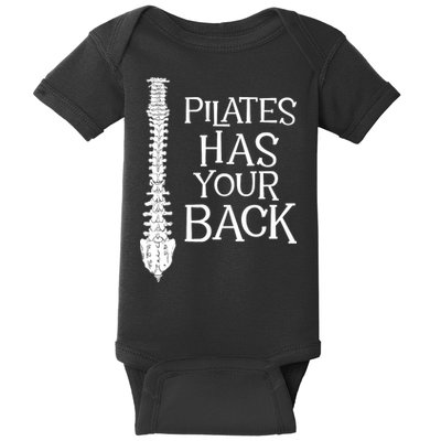 Pilates Has Your Back Health Fitness Instructor Baby Bodysuit