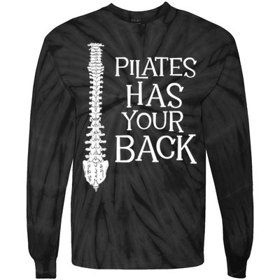 Pilates Has Your Back Health Fitness Instructor Tie-Dye Long Sleeve Shirt