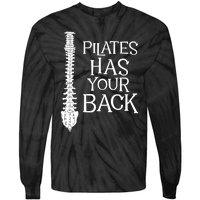 Pilates Has Your Back Health Fitness Instructor Tie-Dye Long Sleeve Shirt