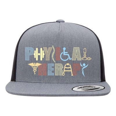 Physical Therapy Flat Bill Trucker Hat