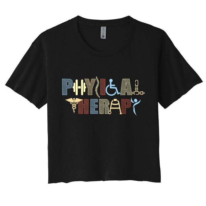 Physical Therapy Women's Crop Top Tee