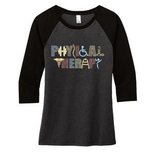 Physical Therapy Women's Tri-Blend 3/4-Sleeve Raglan Shirt